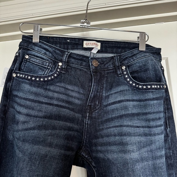 SHYANNE WOMEN'S MR. FLARE STARS & STRIPES FLARE JEANS size 30x34 new w/o tags - Picture 10 of 14